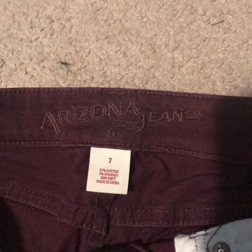 Maroon Arizona Skinny Jeans - Picture 2 of 2